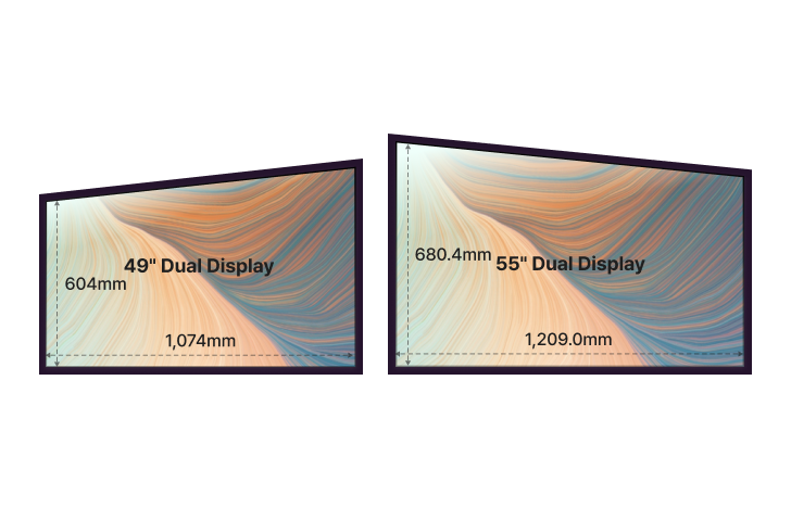 Authentic SOLUM Dual-Sided Display